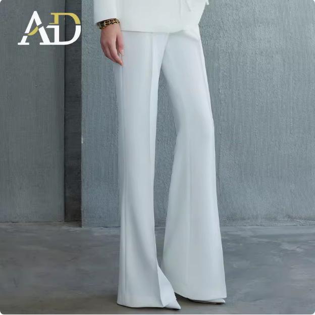 Elegant Spring & Autumn Chinese Buckle Suit Set for Women with Micro Flare Pants