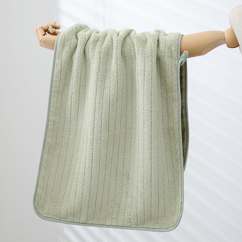 Thick Adults Coral Fleece Towel With Fast Absorption For Bathroom And Hotel