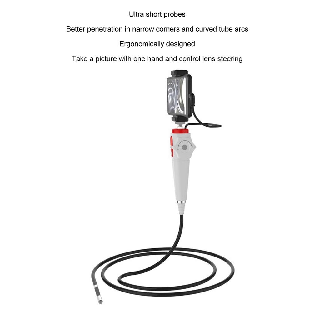 2 Way Articulating Borescope 180 Degree Handheld HD Industrial Endoscope Inspection Camera