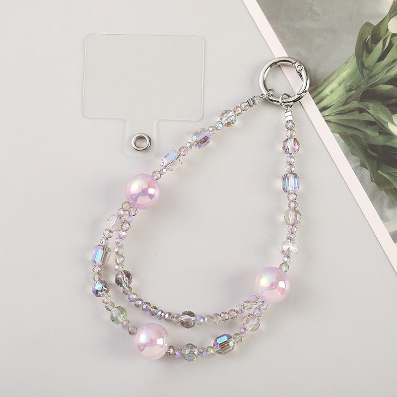 Starry Crystal Phone Wrist Strap & Anti-Lost Keychain