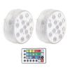 2Pcs Swimming Pool Lamp IP68 16 Colors RGB Magnet Underwater Light for Fish Tank Fountain Pond