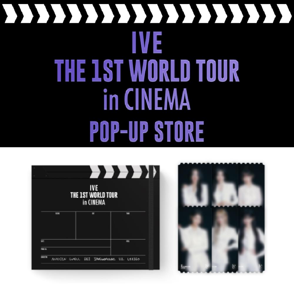

Предварительный заказ IVE The 1st World Tour в CINEMA POP-UP Store: комплект билетов + фотобилеты