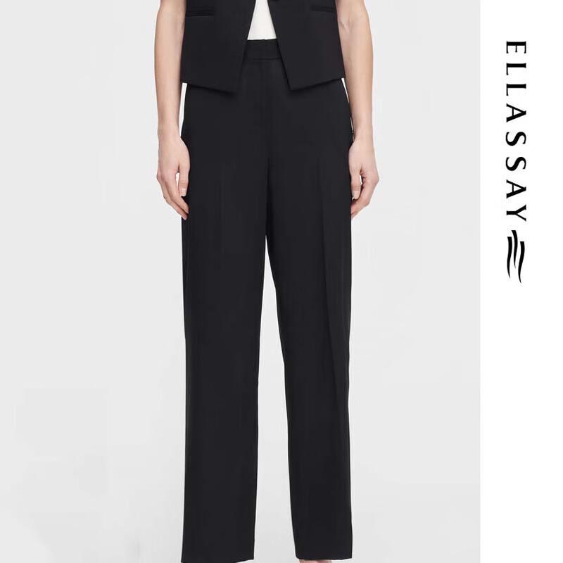 

ELLASSAY EWE352K02900 Women s Textured Wide-Leg Trousers L