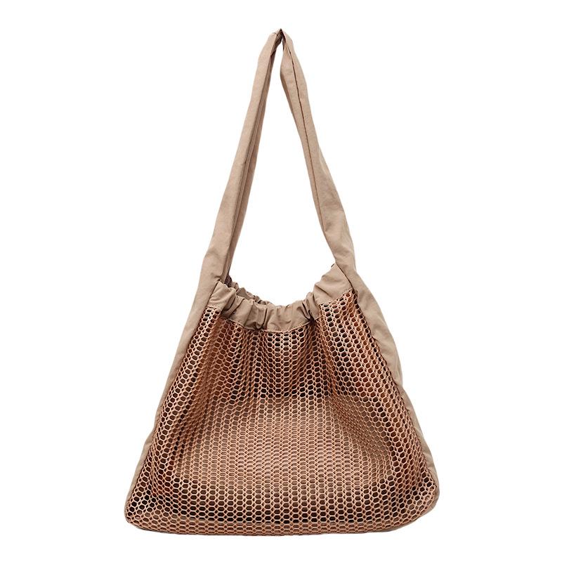 

Knitted Large Capacity Korean Style Fashion Tote Bag One Size хакі