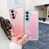 KEYSION Fashion Laser Gradient Colorful Phone Case for Samsung A54 5G A34 A24 A14 TPU+PC Shockproof Back Cover for Galaxy A04S