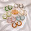 Exaggeration Hoop Earrings Advanced Sense Ear Needle Jewelry Accessories Hoop Ear Buckle  Women