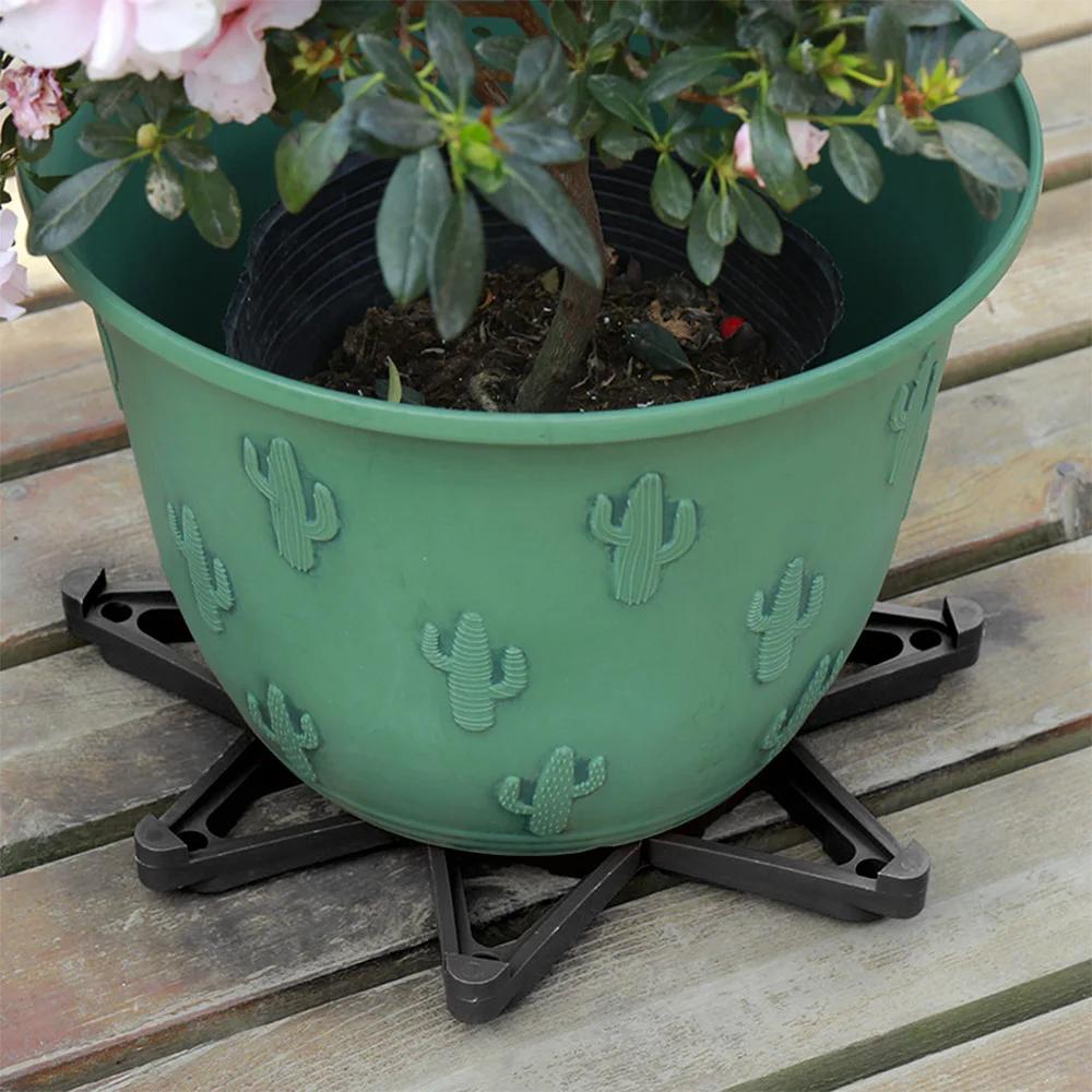 Pot Trays 24/12Pcs Plant Flower Pot Feet Stand Invisible Risers Toes Lifters Triangle Garden Supplies Invisible Pot Lifters