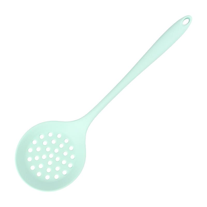 1/7pc Silicone Kitchen Utensil Set Non-Stick Spatula, Soup Ladle, Slotted Turner & 4 Tools | 450 ° F Heat-Resistant, Dishwashe S