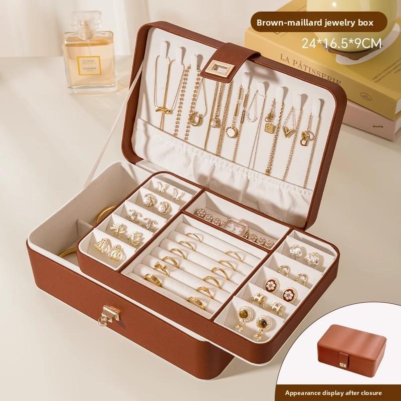 

Коробка для хранения ювелирных изделий Высококлассная Изысканная Коробка для хранения ювелирных изделий Ожерелья Серьги Пуссеты