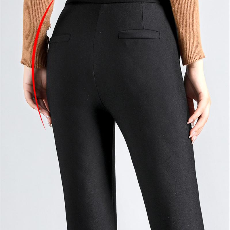 Women Leggings Filling Pants Winter Thick Fleece Wool Legging Thick Warm Thermal 800g Thicken Trousers