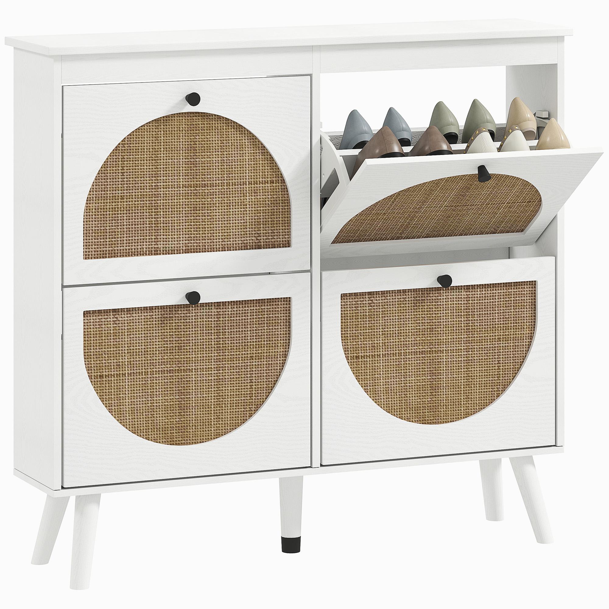 Shoe cabinet 4 flaps 20 pairs