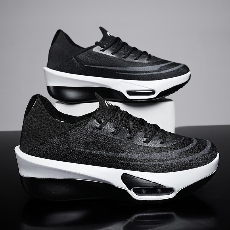 2025 Spring New Running Shoes Male and Female Students Marathon Mesh Breathable Fitness Air Cushion Shock Absorption Ultra-light Sports Shoes