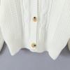 2024 Autumn/Winter Women's Loose Cable Knit Cardigan Sweater