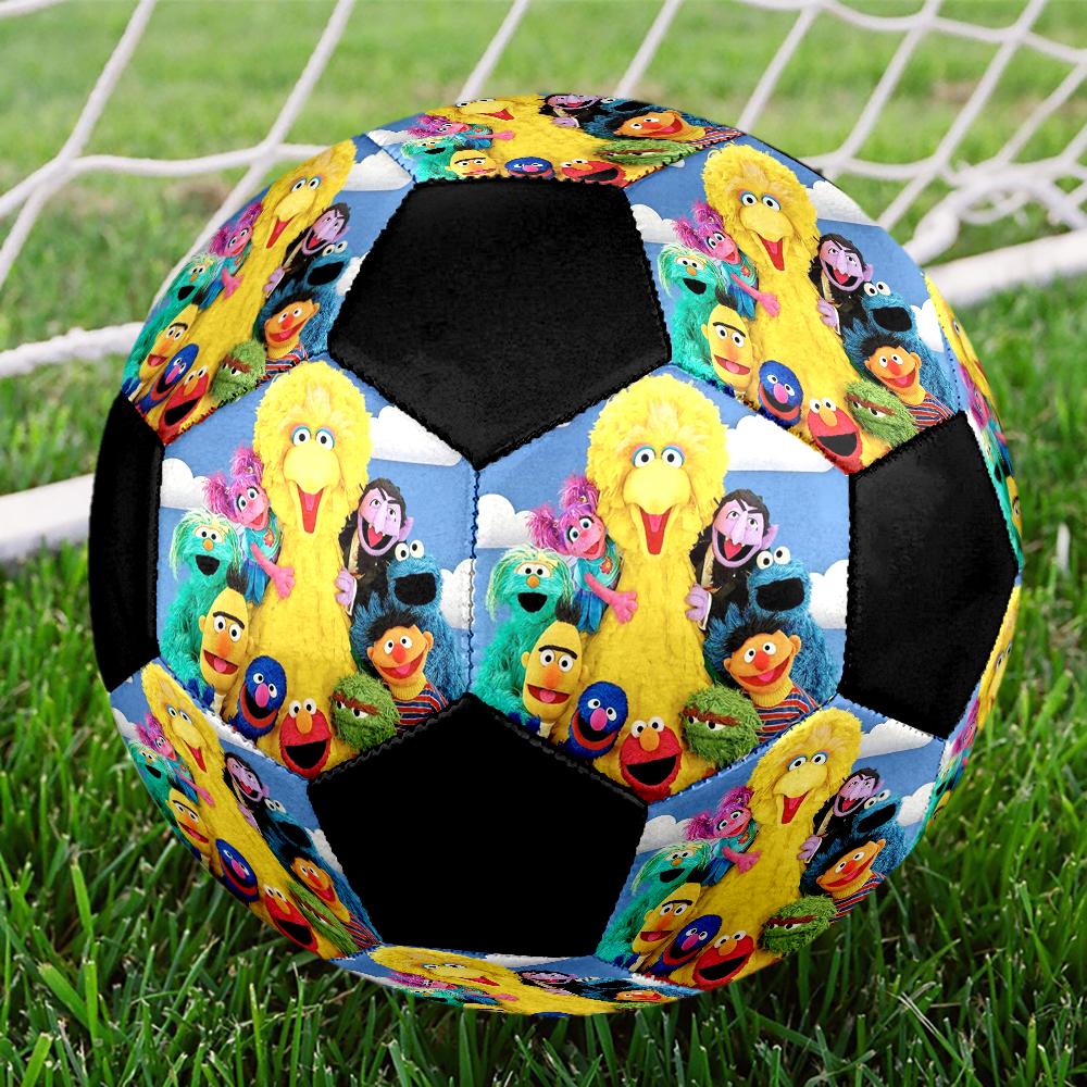 Sesame Street Theme Size 5 Soccer Ball, Suitable for Both Indoor and Outdoor Matches, a Gift Suitable for Everyone.