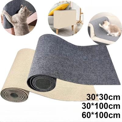 Selbstklebender Teppich für Katzen, Kratzbrett für die Wand, Anti-Katzenkratzbrett für Sofas, DIY-Katzenkratzbrett, Sofaschutz, Pfoten schärfen, trimmbar