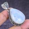 Natural Moonstone Gemstone 925 Sterling Silver Jewelry Pendant 1.97" ETC-14611