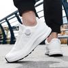 TUINANLE Men’s Non Slip Large Size Wide Outdoor Hiking Walking Sneakers Rotating Button Casual Trainers Sizes 39-45