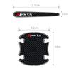 8PCS Car Door Handle Anti-scratch Sticker Carbon Fibre Car Door Bowl Handle Protector Paint Scratch Protection Decorative Cover