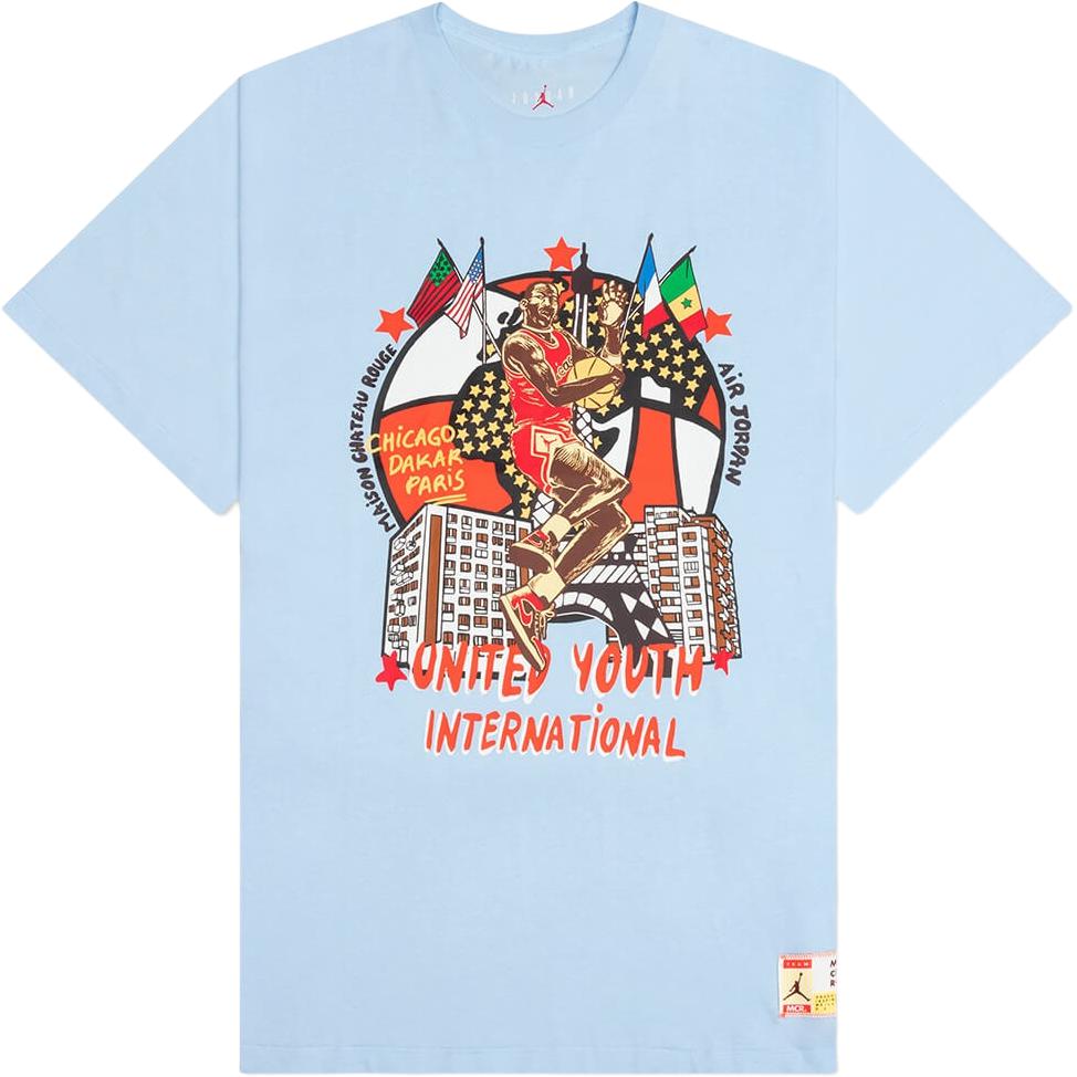 

Jordan X Maison Château Rouge Ribbed Crew Neck Short Sleeve T-Shirt Men T-Shirts DO4090-447 XL