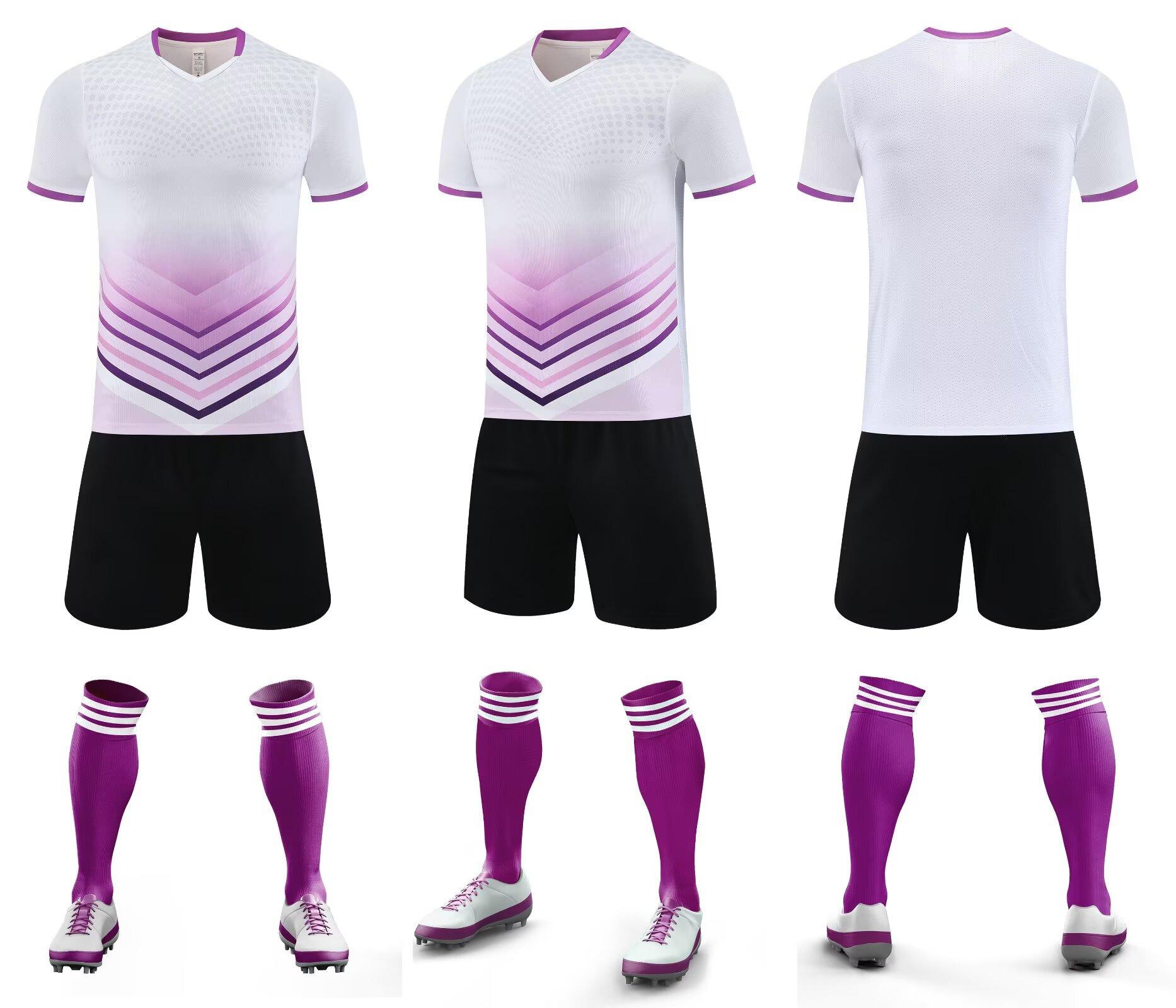 Summer Quick-drying Football Jersey Set Adult Children Loose Short-sleeved Professional Training Competition Sports Jersey 4XS белый