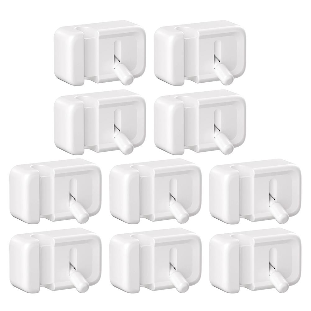 10Pack Desktop Wire Organizer with Lever Switch for Space Saving Cable Management and Easy Setup on Flat Surfaces