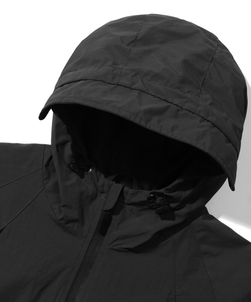 Trillion Division Nylon Hooded Zip-Up Windbreaker Jacket_4Color