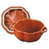 Staub "Pumpkin Cocotte 13cm" Ceramic Heat-Resistant Storage Container, Microwave-Safe [Official Japanese Product] La Cocotte Special Shape 40511-555