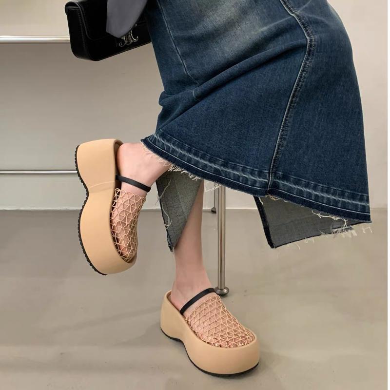 

Бренд Женские Сандалии Толстая Мягкая Подошва Плетеный Верх Дышащие Шлепанцы Летняя Прогулка Пляж Повседневные Босоножки Обувь с Платьем Сандалии 35