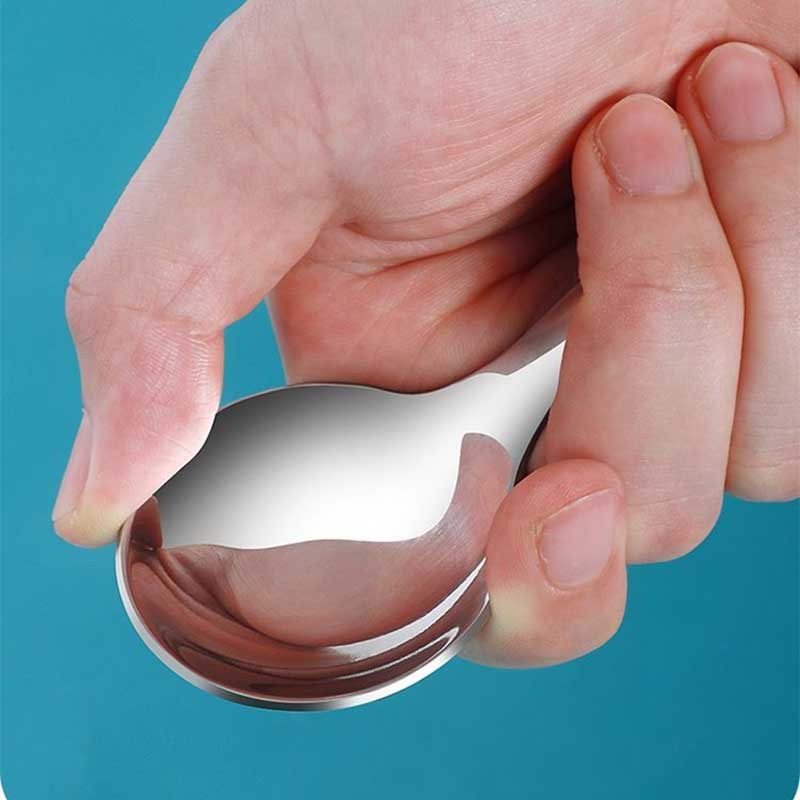 Nerezová naběračka na zmrzlinu s krátkou rukojetí