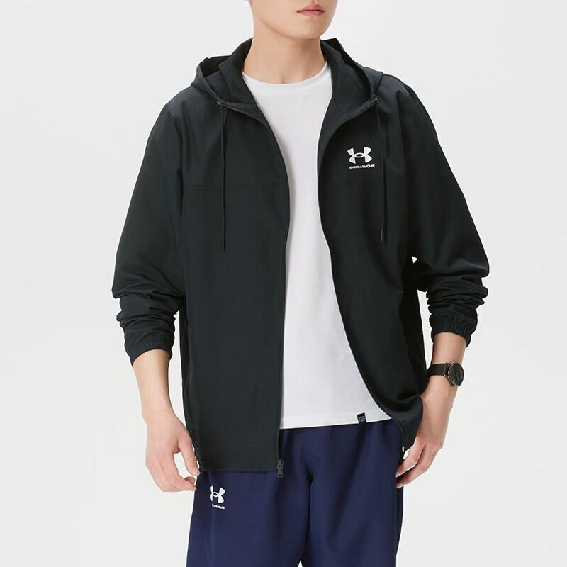 Under Armour Men s Woven Hooded Jacket 1390149-001 M чёрный