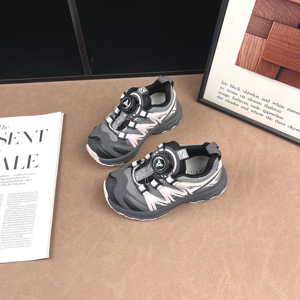 Unisex Kids' Breathable Non-Slip Rotating Sneakers - Spring/Autumn 2026