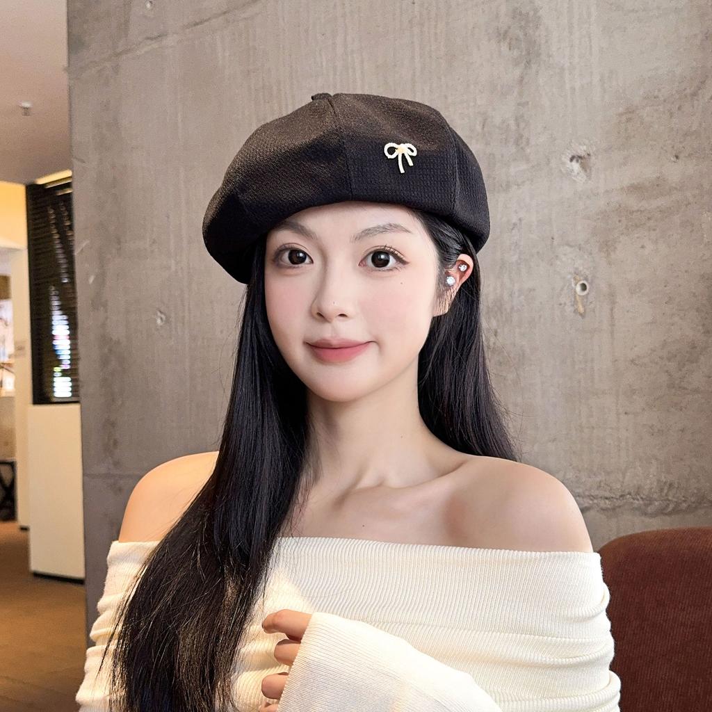 Beret Hats for Women In Autumn and Winter Japanese Style Painter Hats That Make The Face Look Small and Versatile Large Head Pumpkin Bud Hat