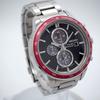 [USED]SEIKO SSC433P1 Solar Chronograph Red Bezel Black Dial Men’s Watch w/ Box