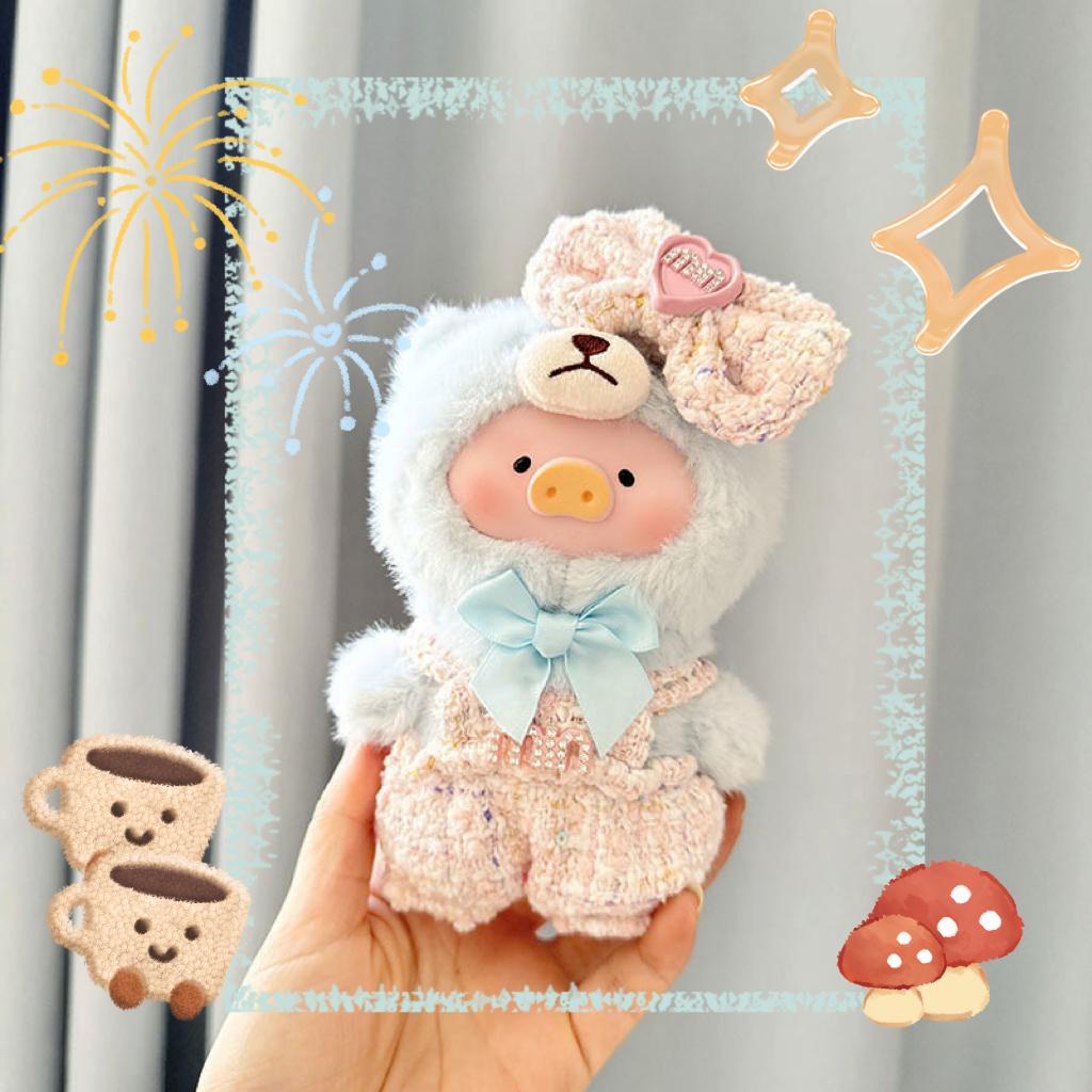 Lulu Pig Blind Box Series Kawaii Doll Clothing Accessories Pendants Canned Pig Dress Up Game Creative Handmade Knitted Retro Set