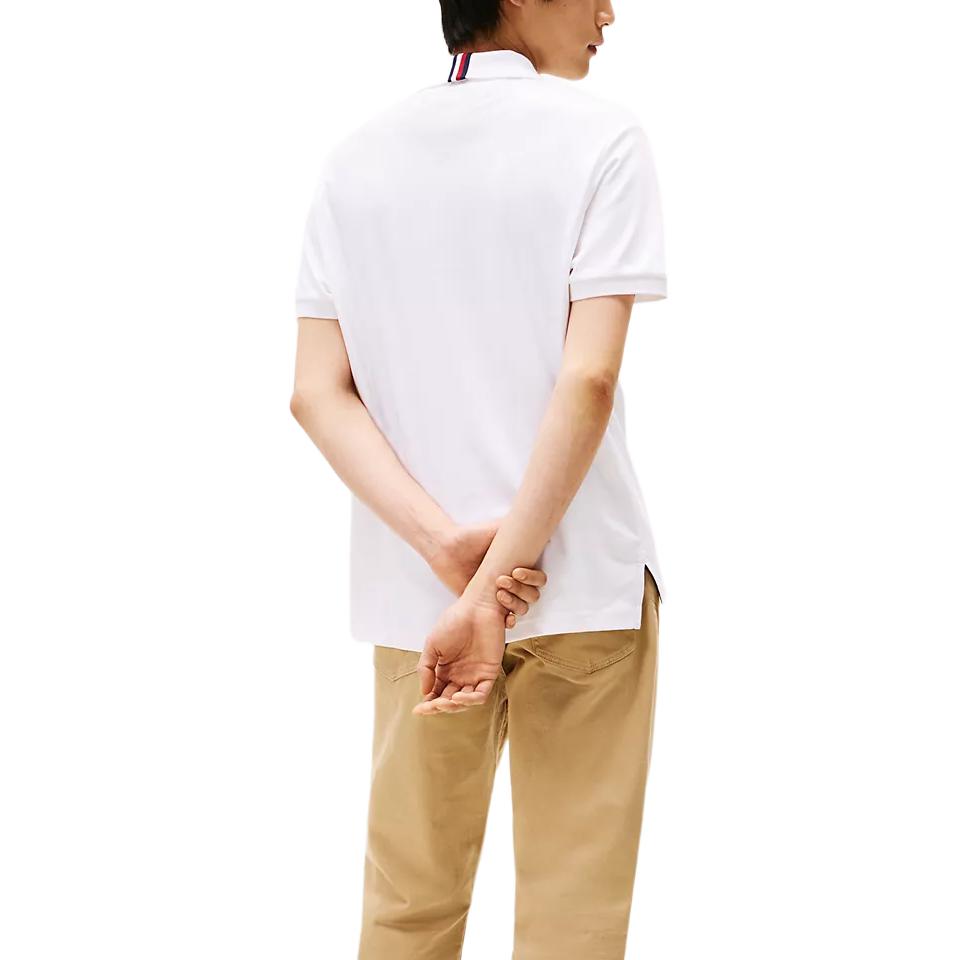 Tommy Hilfiger Comfortable Versatile Fashion Smooth Interwoven Short Sleeve Polo Shirt Men Tops 78JB751-YCI