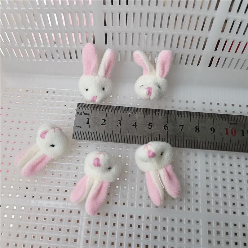 10Pcs 4.5Cm Soft Mini Joint Rabbit Plush Doll Toys Teddy Bears Animal Stuffed Plush Pendant Keychain Girl Diy Ornaments Gifts