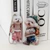 Casual Fashion Bichon Puppy Acrylic Bag Keychain