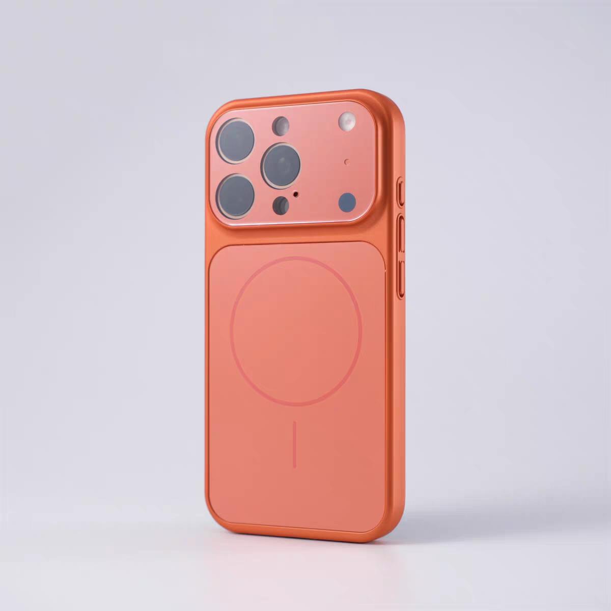 

Large Window Protect For Magsafe Phone Case For iPhone 17 Air 16 15 14 13 Pro Max AG Nano Frosted Glass Magnetic Charge Cover iPhone 15 Pro