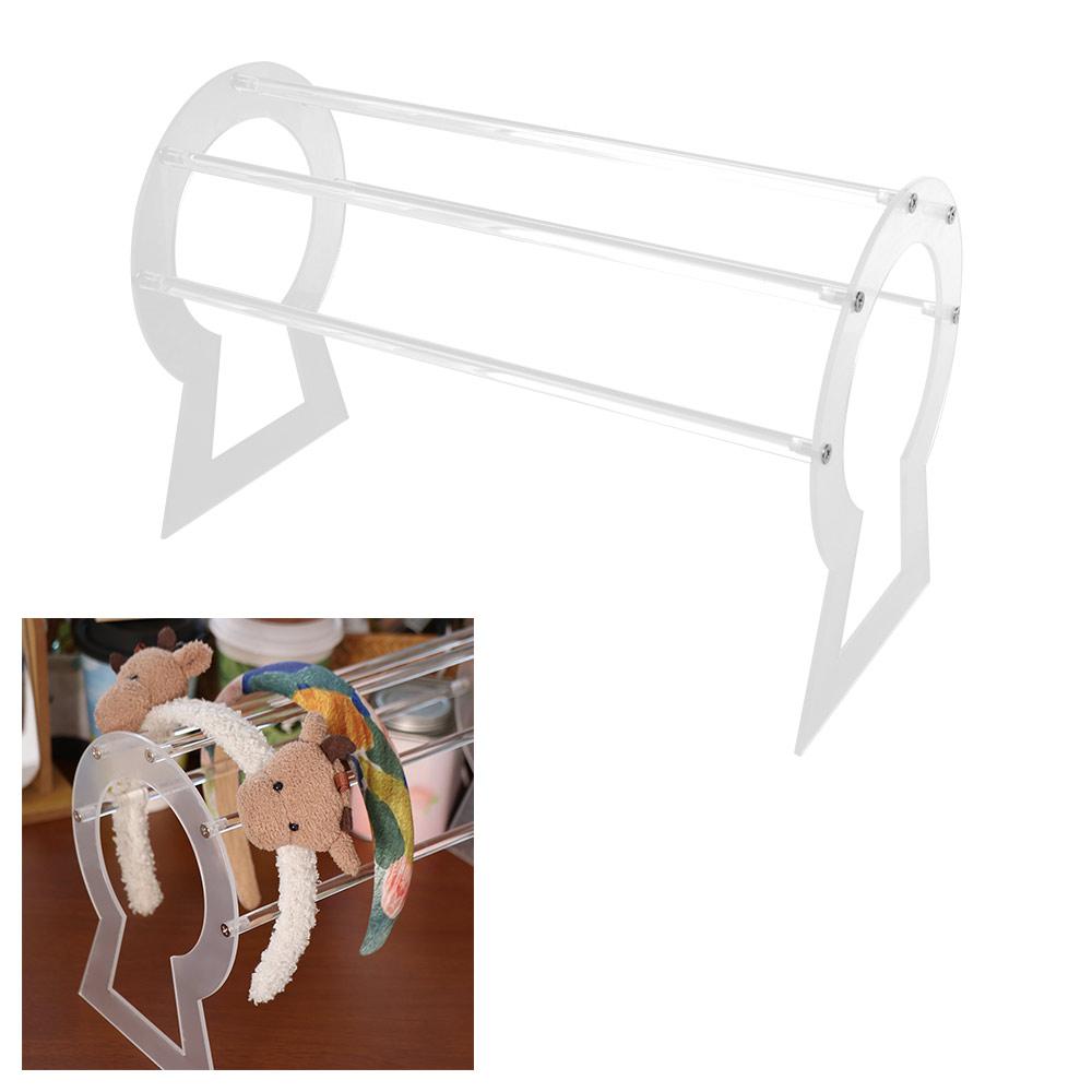 Multifunctional Acrylic Headband Holder Clear Hairband Organizer Jewelry Display Stand Photo Props