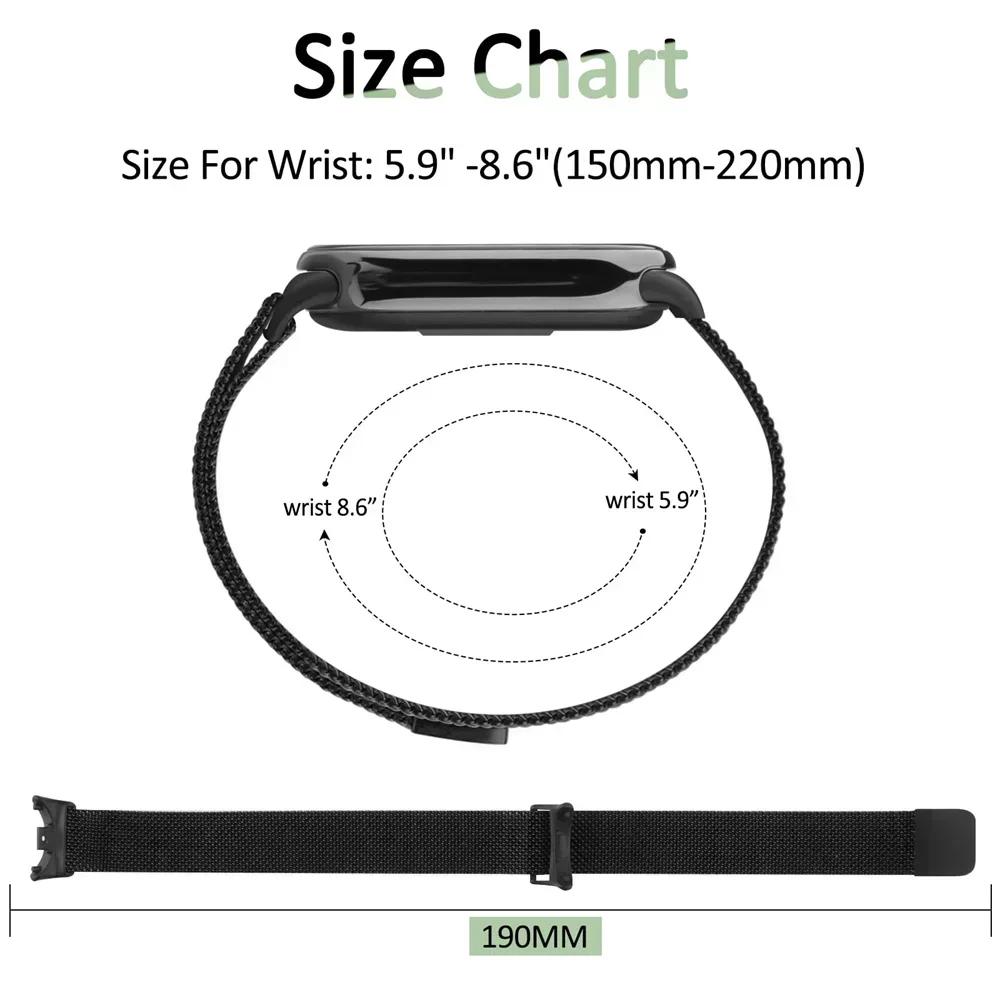 Strap For Xiaomi Mi Band 8 Global Version Accessorie Milanese Loop Replacement Belt Bracelet Pulseira Correa Mi Band 9 NFC Strap