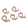 5Pcs Baby Wooden Teether Beech Safe NonToxic Sturdy Cute Snails DIY Jewelry Accessories