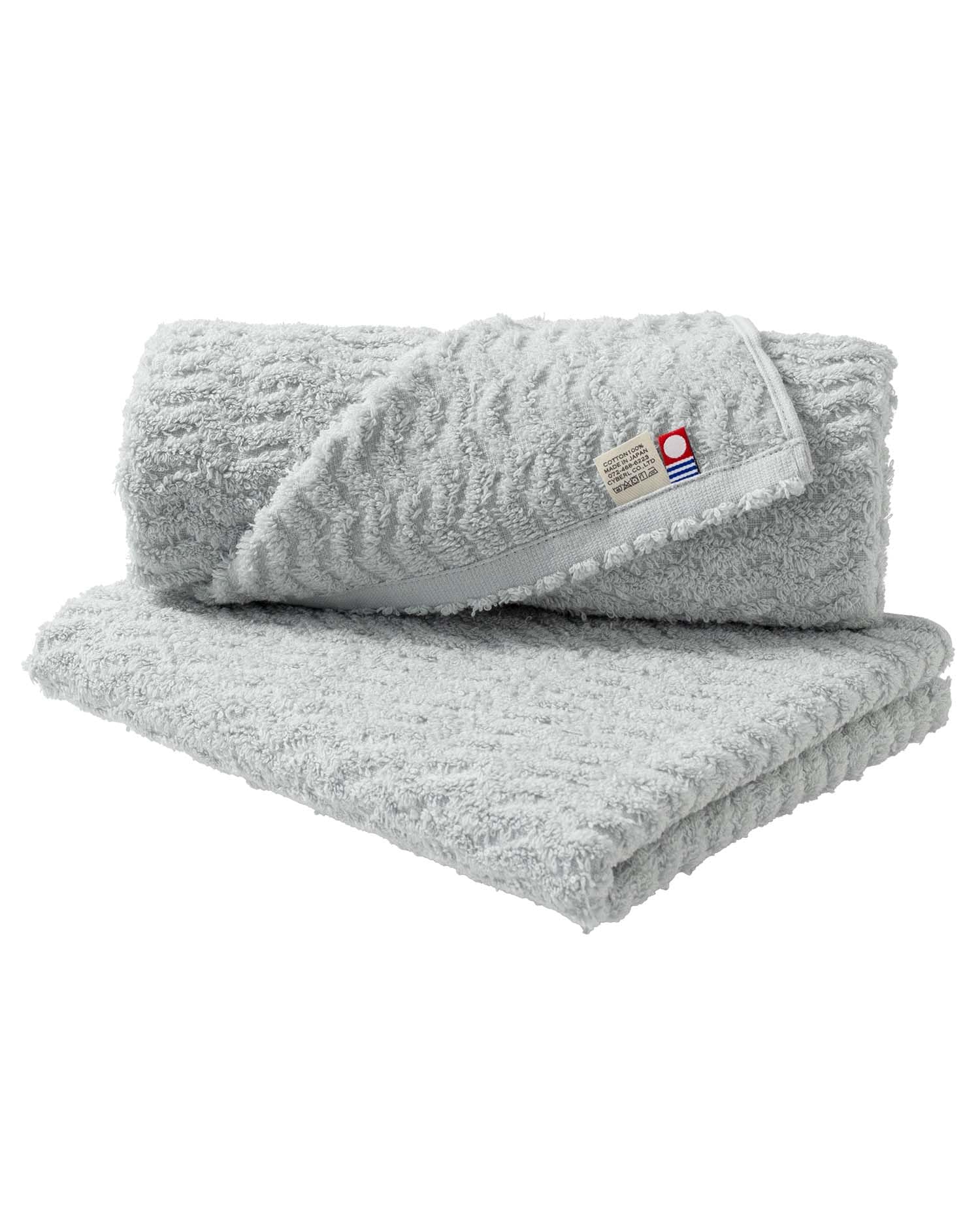 

Moffin Mini Bath Imabari Set of Medium 40 x Made in Patterned Ice [aso] Towels, Towels, 2, Thick, 100cm, 100% Cotton, Japan, Gray, cy-mf319-mb2-b-ig