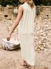 Womens Sleeveless Ribbed Knit Maxi Tank Dress Scoop Neck Summer Long Dress