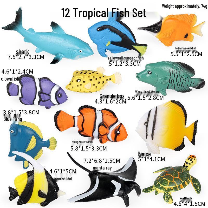 Polar Wildlife Animal Model Toy Set: Polar Bear & Penguin