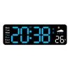 Multifunctional creative weather clock Multifunctional living room wall clock New product alarm clock temperature display clock 6656
