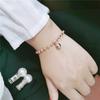 Korean Fashion Titanium Steel Bead Pendant Bracelet for Women