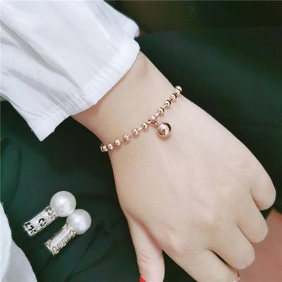 Koreanisches Mode-Titanstahl-Perlen-Anhänger-Armband für Damen
