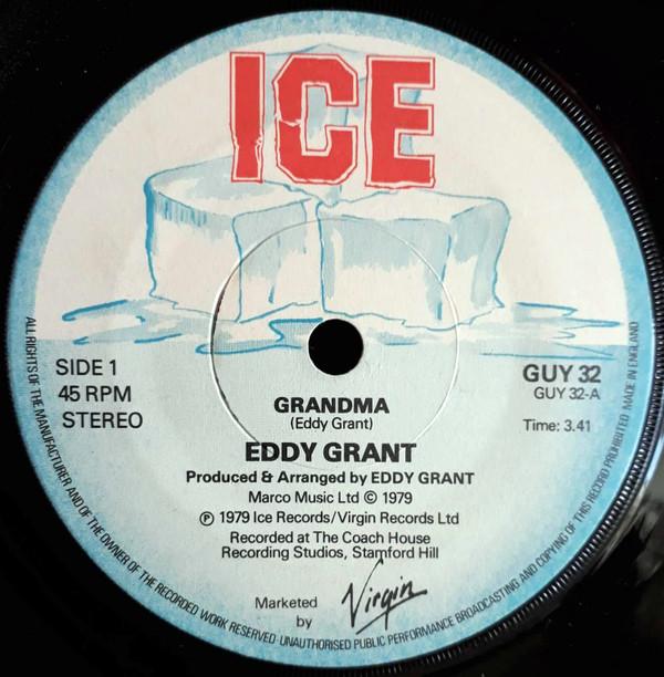

7inch Record EDDY GRANT - Grandma GUY32 ICE 1979 UK Reggae, Ska & Dub Used