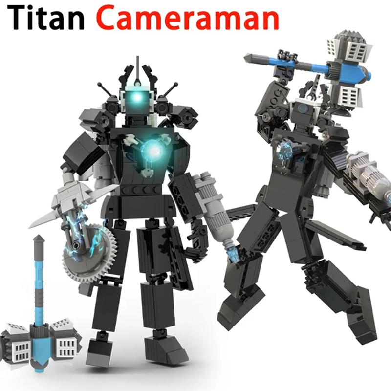 New Skibidi Toileted Titan Clock King 2.0 Building Blocks TVman Speakerman Model Toys for Kid Boys Ideas Gifts Xmas Halloween