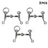 Alloy Horse Bit Charm Keychain Metal Ring Pendant Bag Decoration  Backpack Accessory For Men And Women